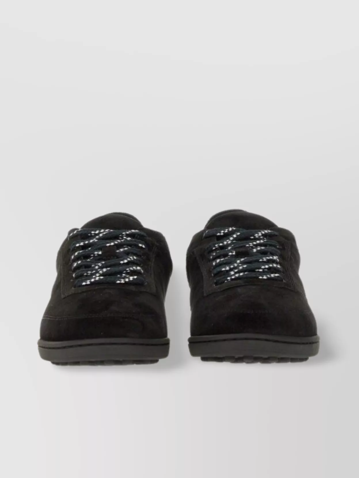 A.p.c. Round Toe Suede Sneakers Rubber Sole
