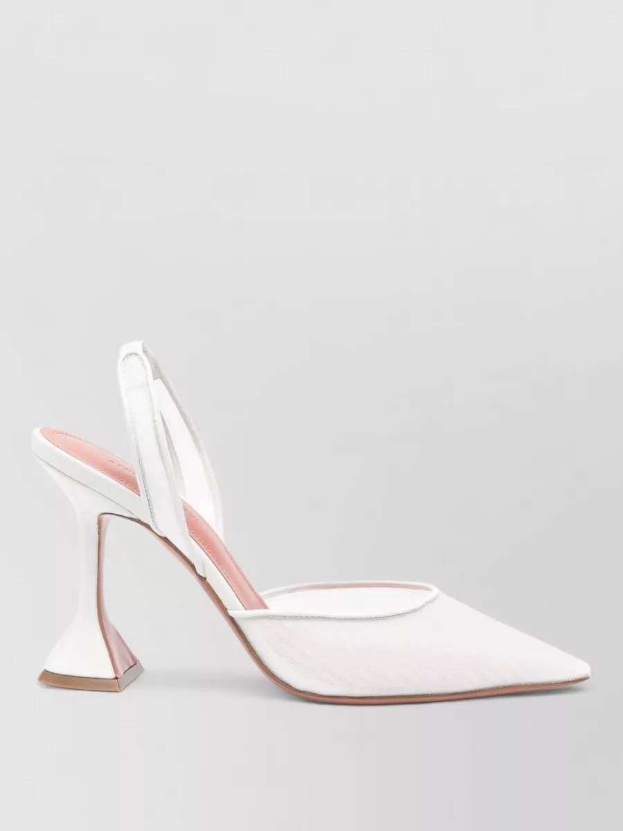 Amina Muaddi Leather Slingback Pumps