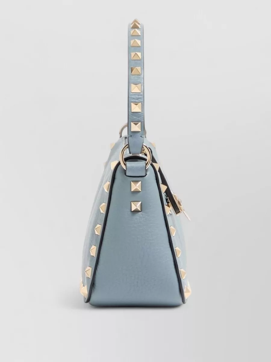 Valentino Garavani Rockstud Leather Shoulder Bag Top Handle