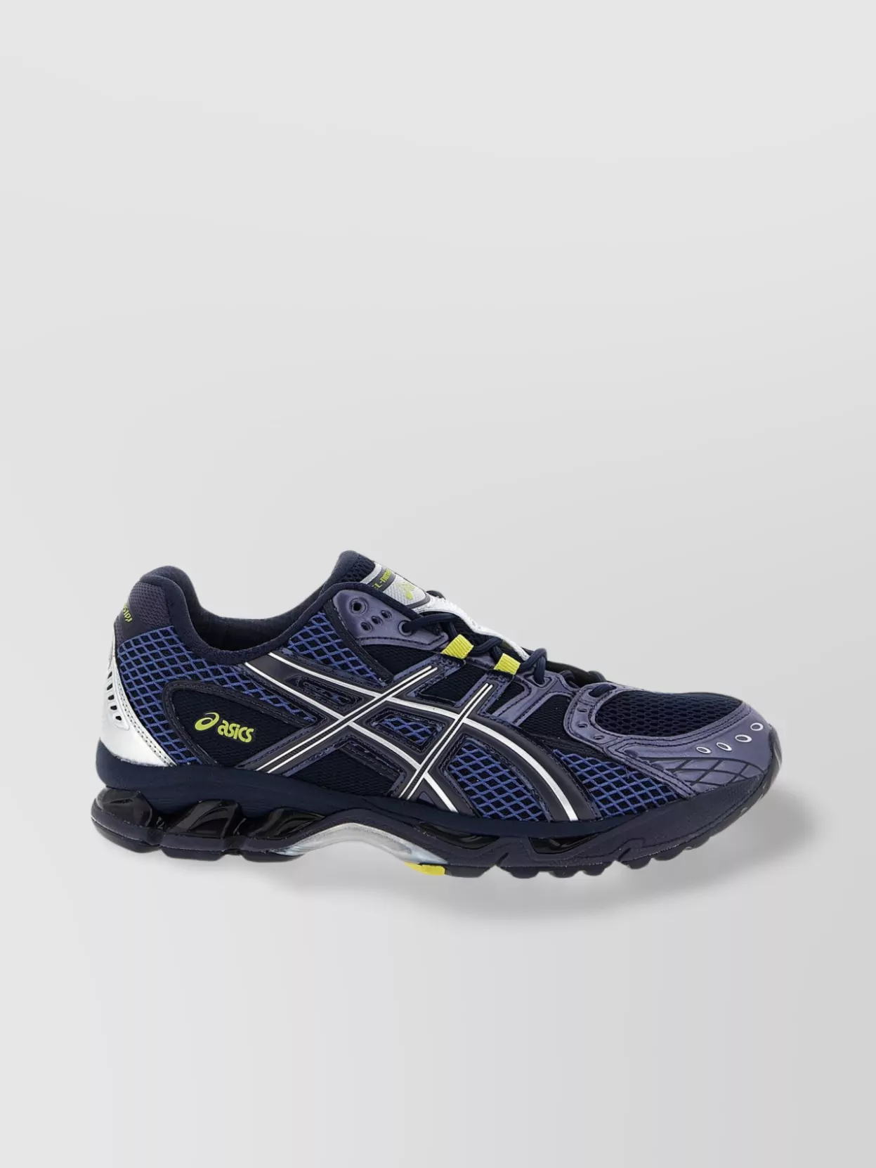 Asics Breathable Design Mesh Upper Sneakers In Blue
