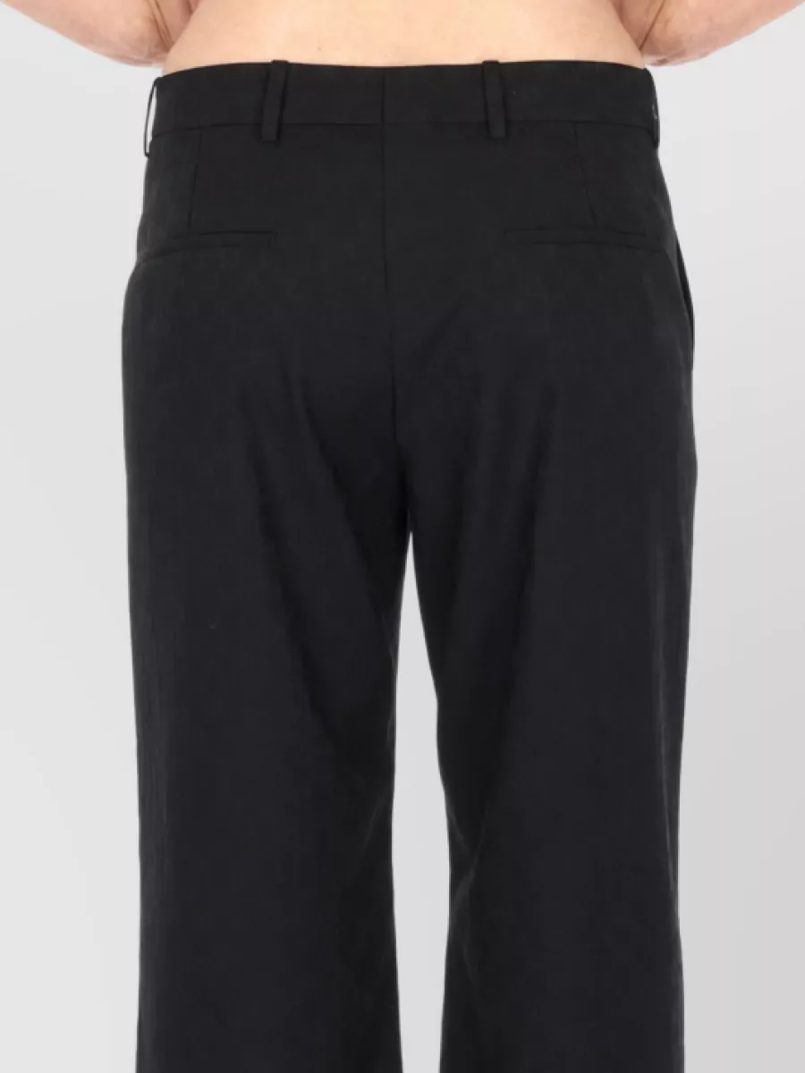 Gucci Wool Silk Wide-Leg Tailored Trousers