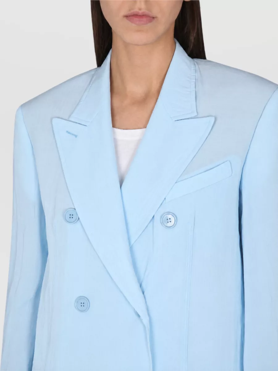 Max Mara Tailored Jacket Featuring Back Vent And Lapels