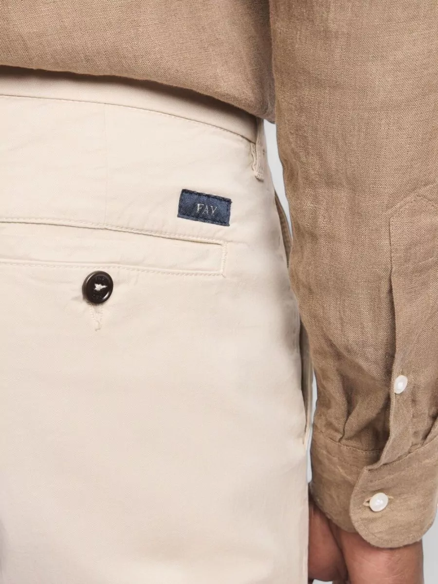 Fay Tailored Trousers Straight Leg Belt Loops