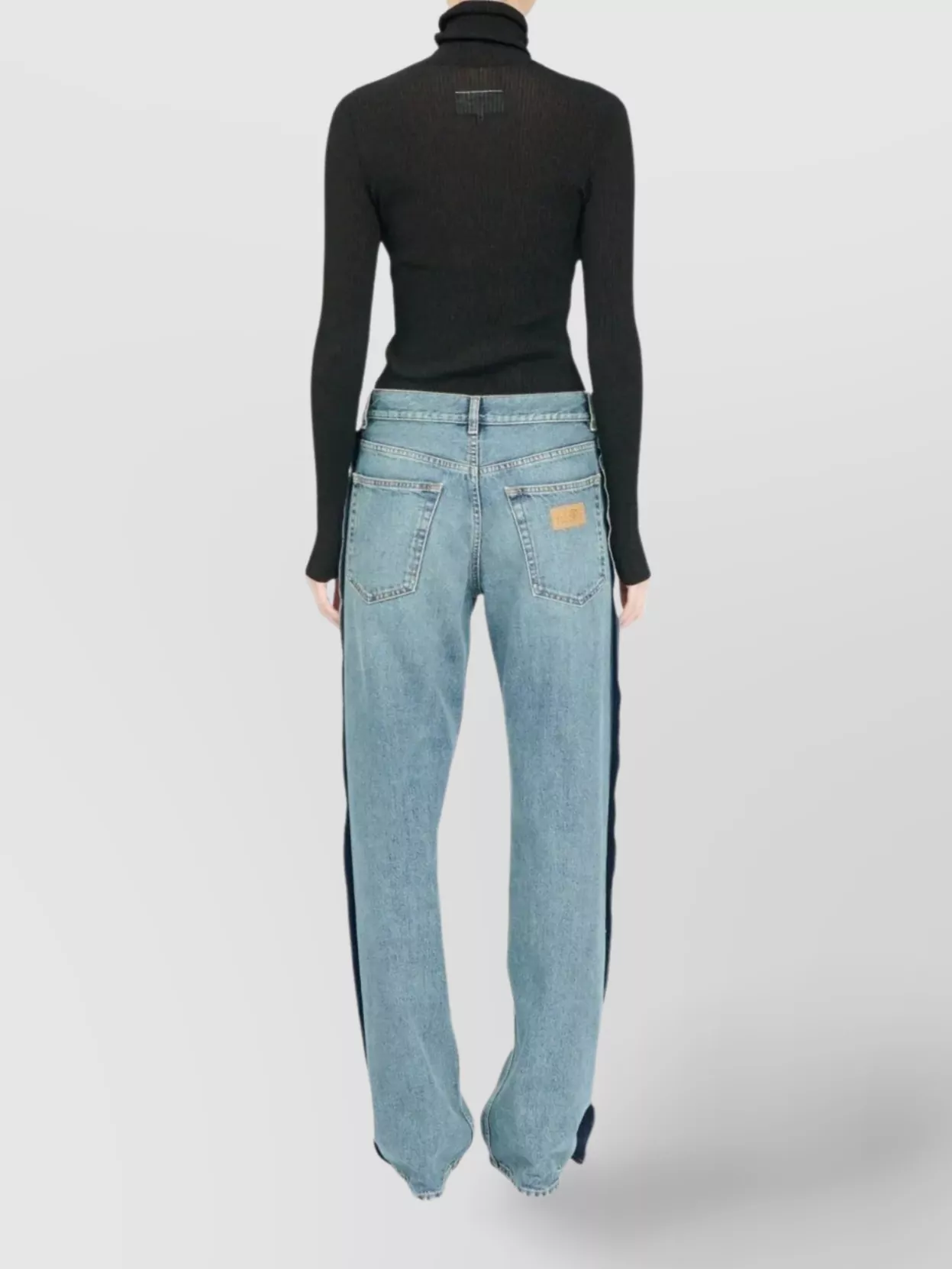 Mm6 Maison Margiela Five Pocket Straight Fit Trousers In Gold