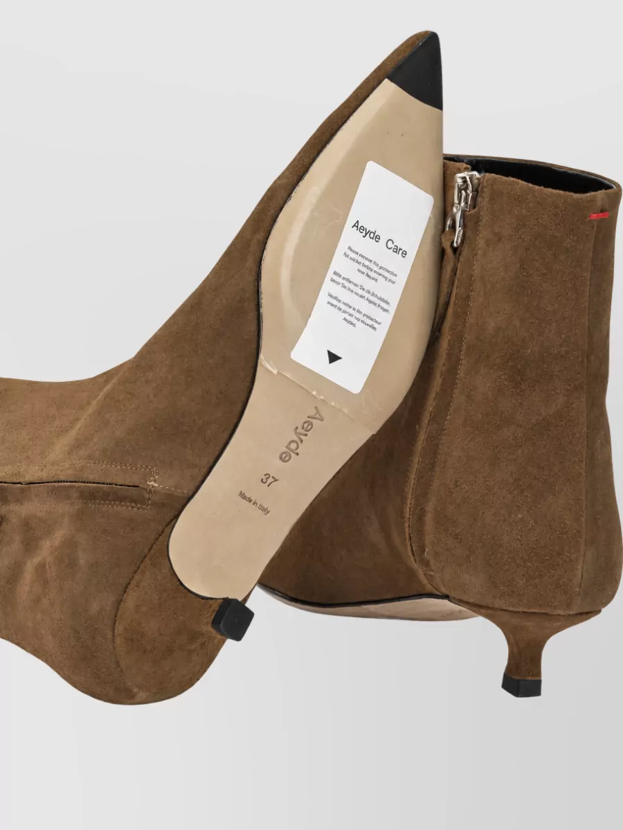 Aeyde Leather Zippered Ankle Boots