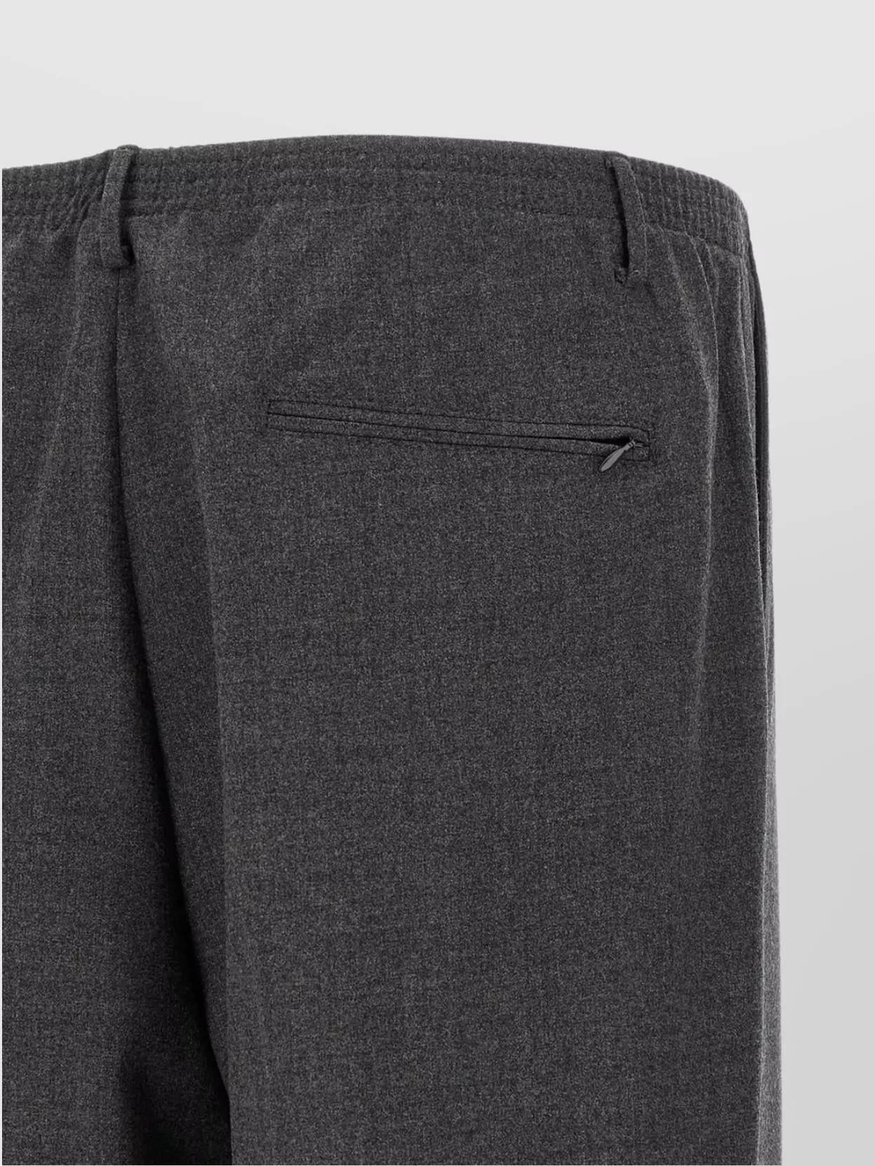 Cellar Door 'Pleated Front' Straight Leg Trousers With Zip Pocket