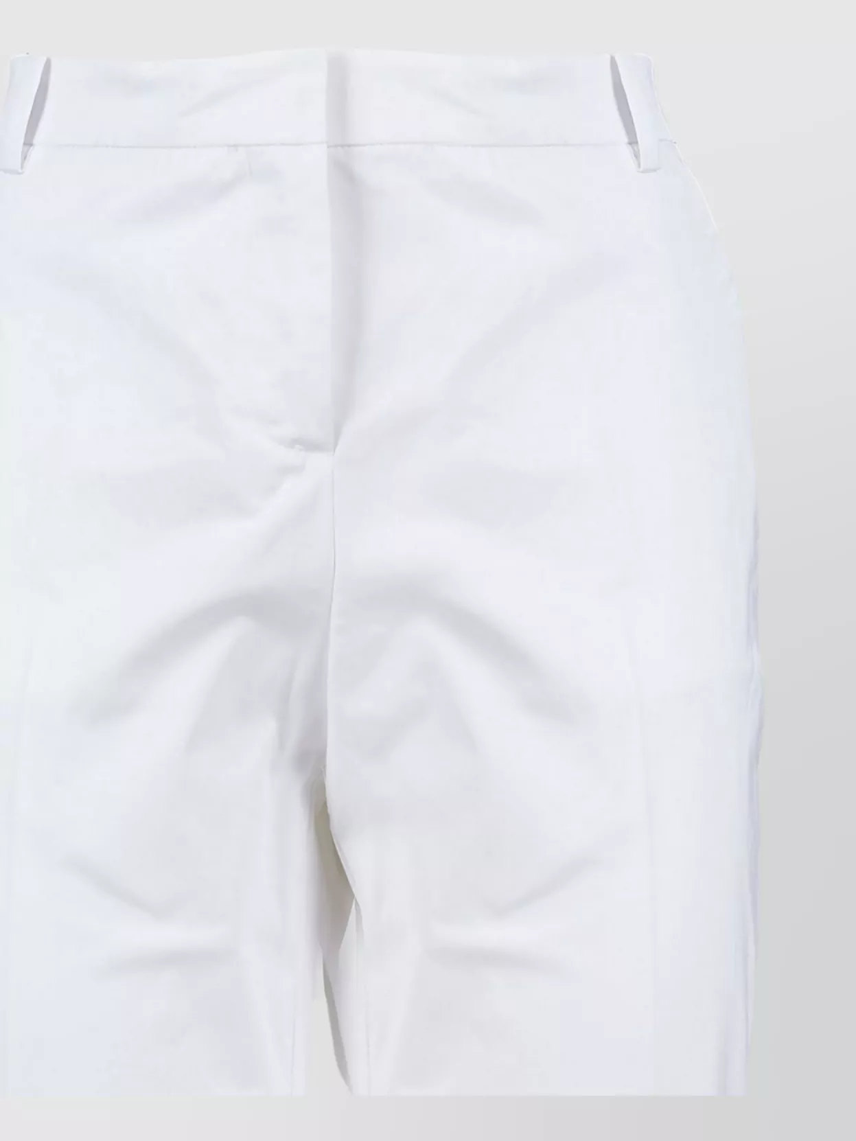 Pinko Tailored Trousers With Belt Loops And Pockets In White