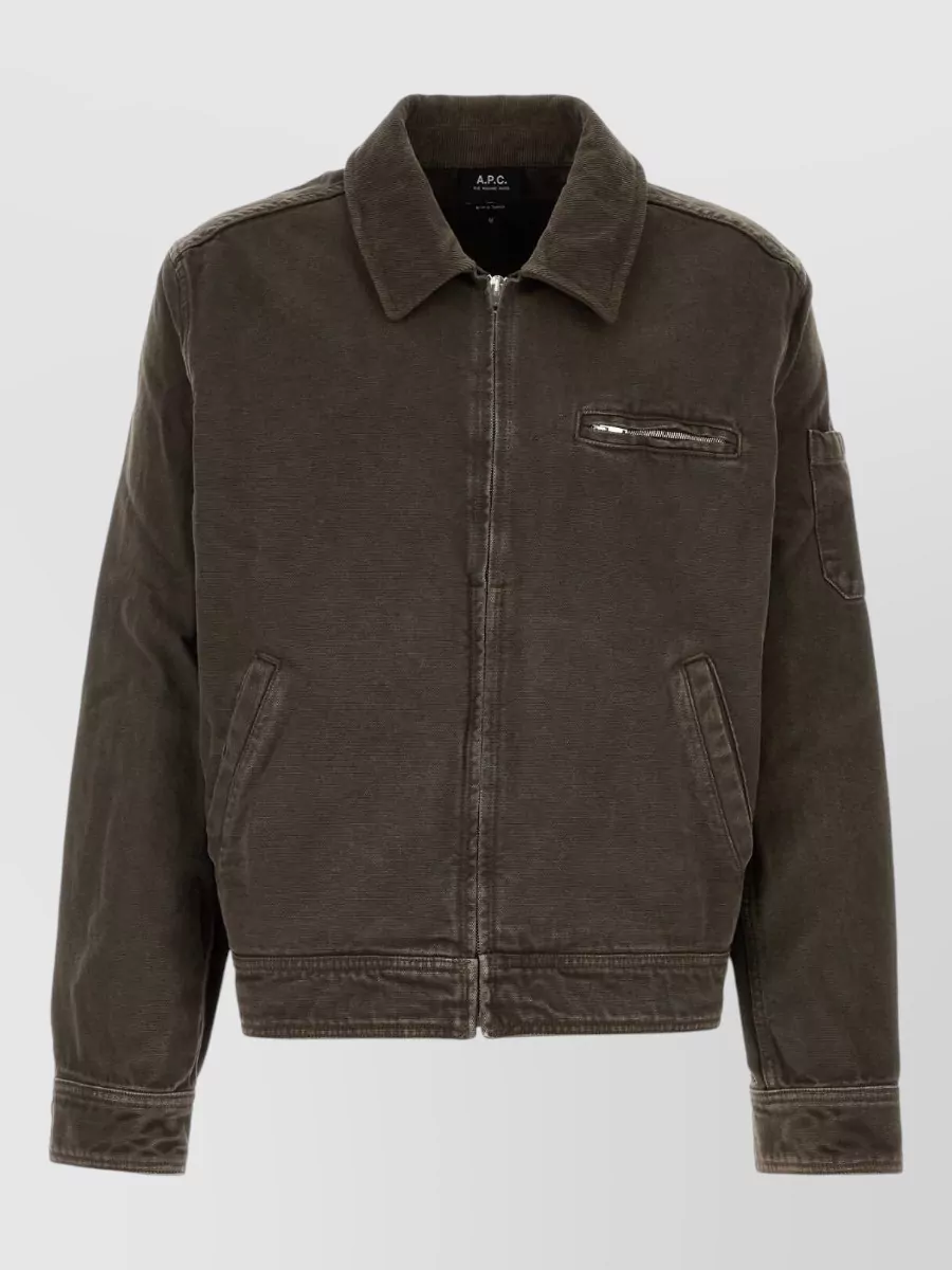 A.P.C. denim single breasted jacket