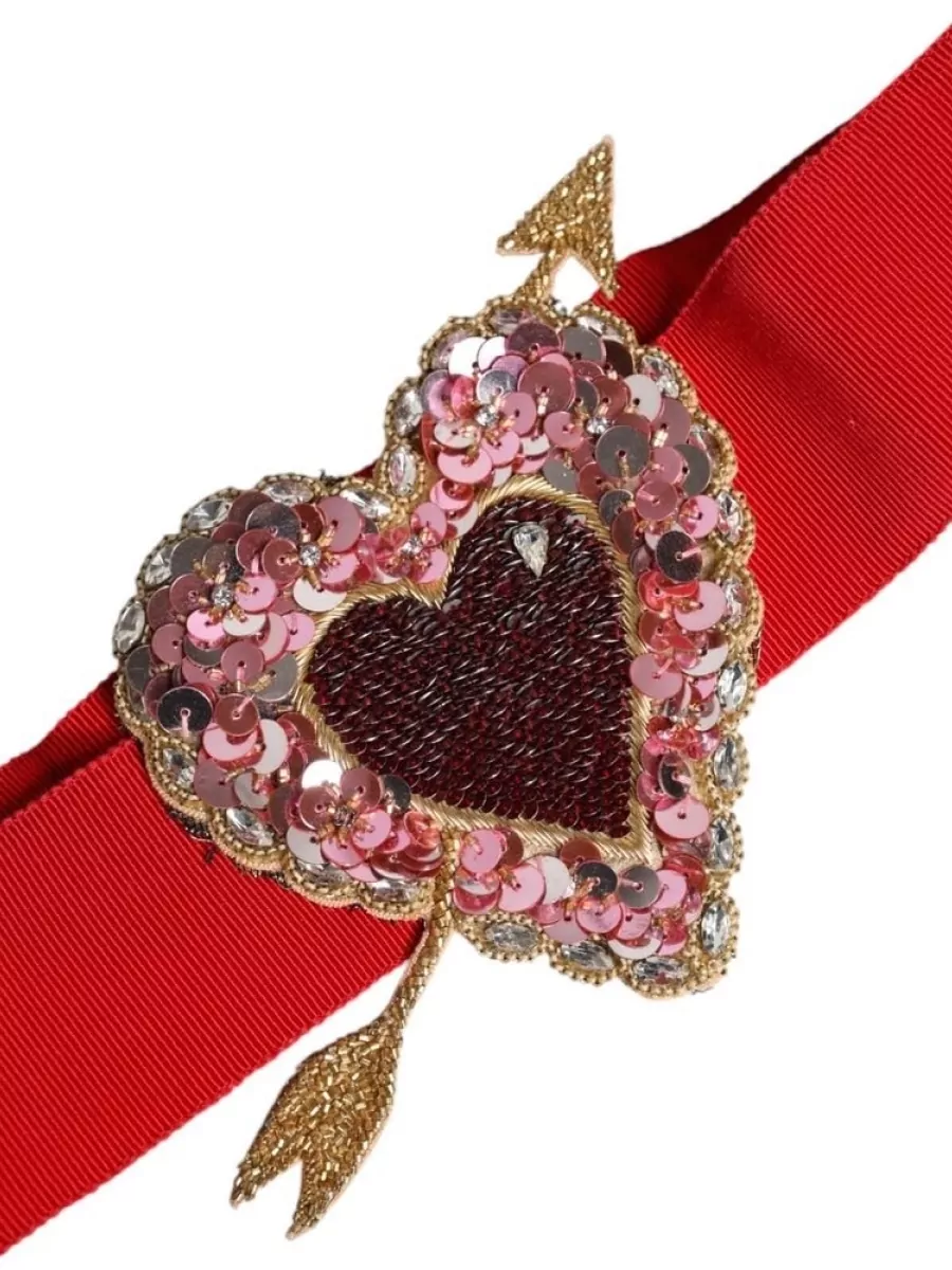 Dolce&Gabbana Heart Embellished Belt