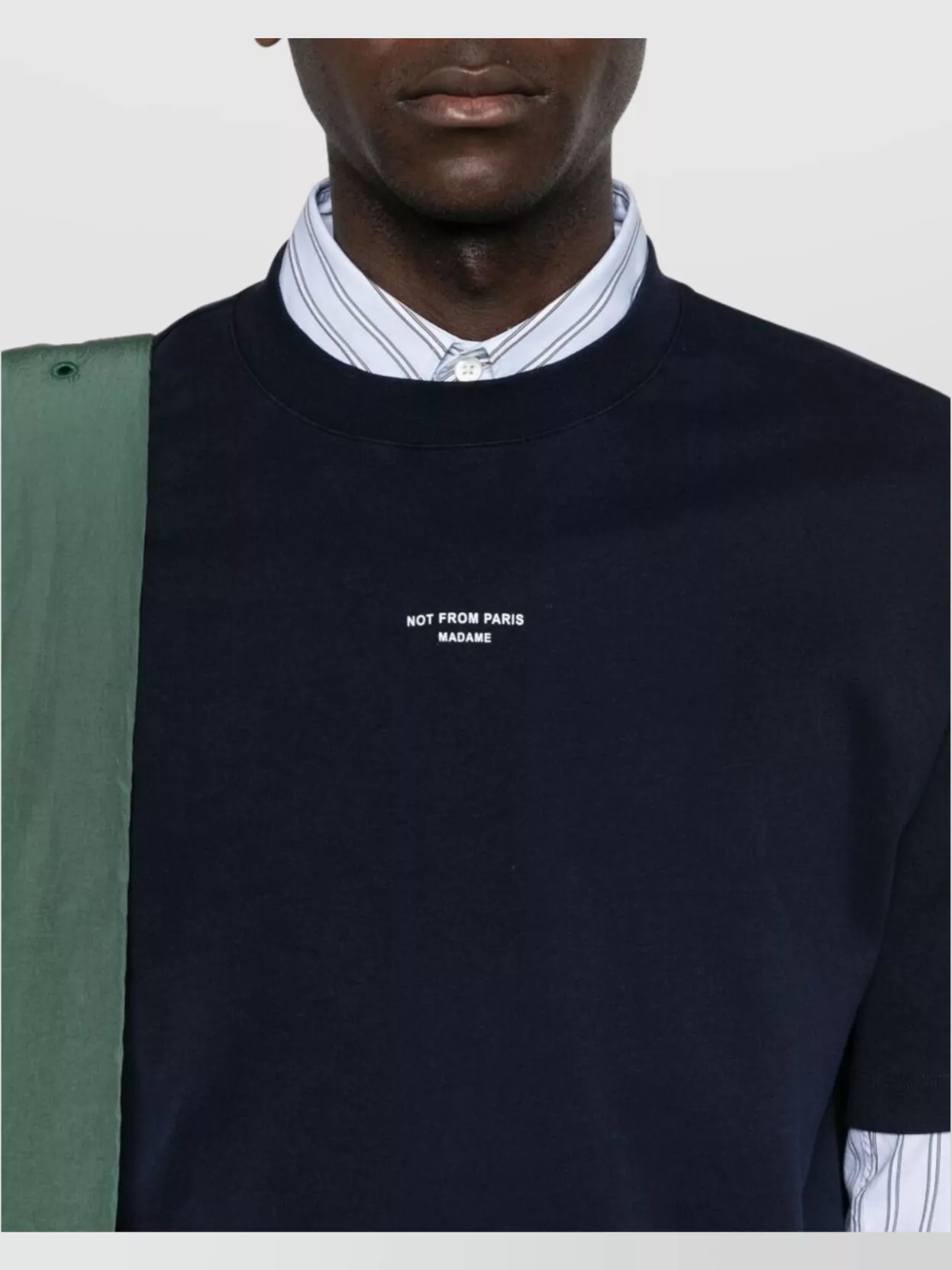 Drôle De Monsieur Crew Neck Short Sleeve Cotton Jersey T-Shirt