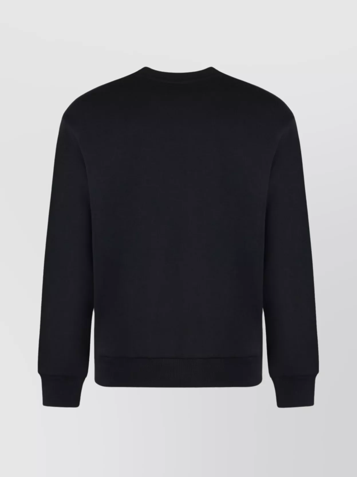 Apc Oversized Logo Cotton Crew-neck Sweatshirt In Black