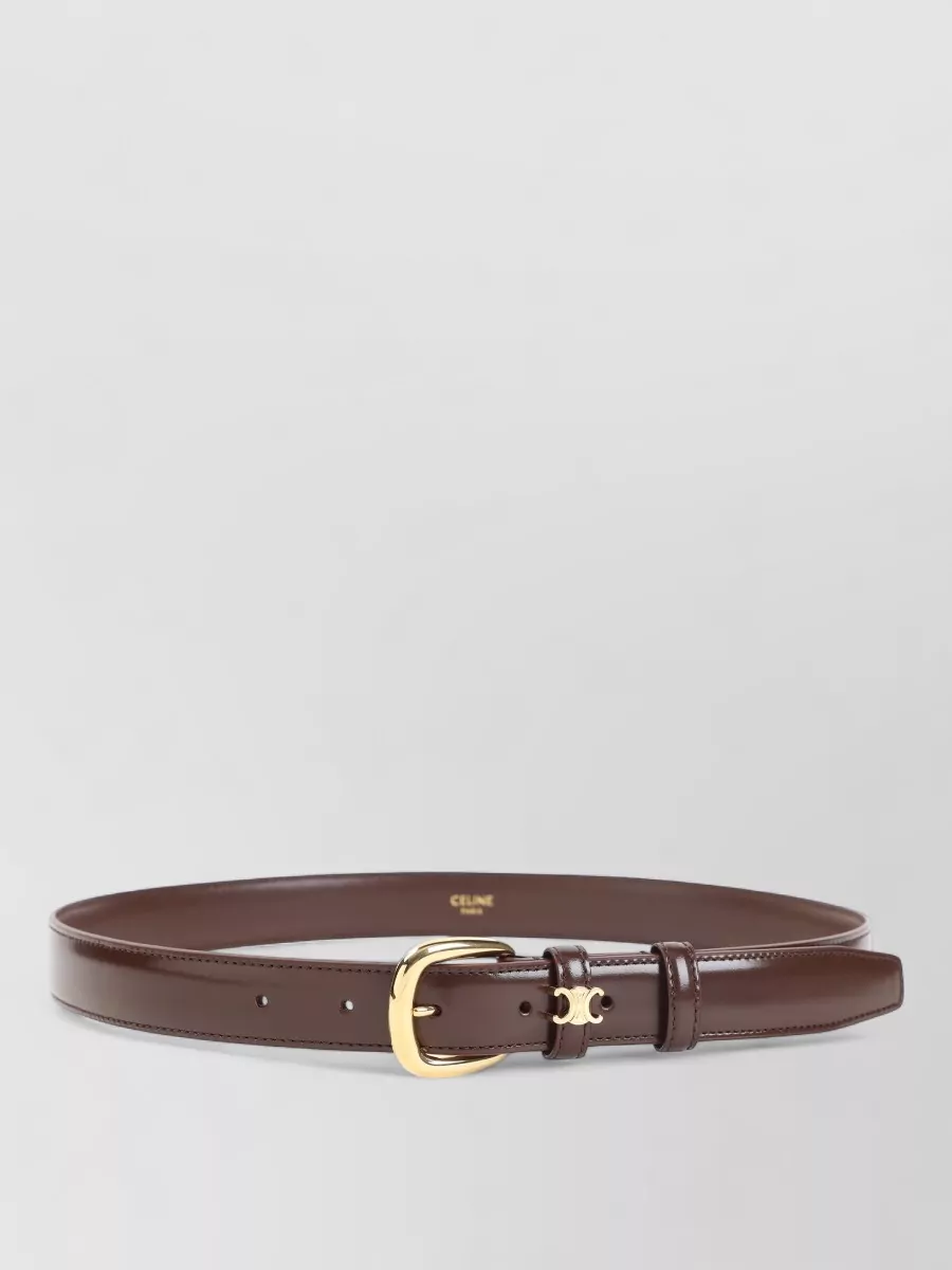 Celine Medium Leather Belt Gold Buckle