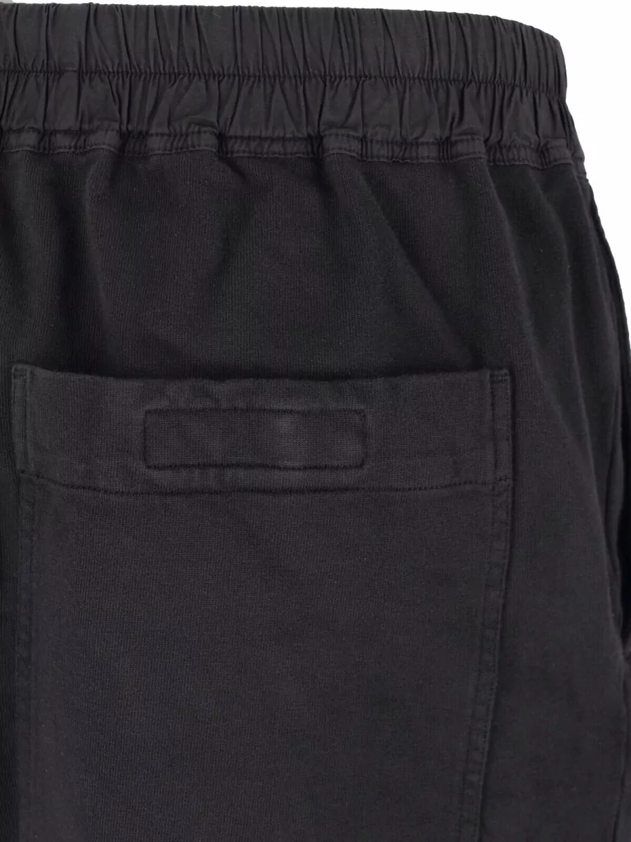 Rick Owens Drkshdw Cotton Straight Leg Drawstring Loose Trousers