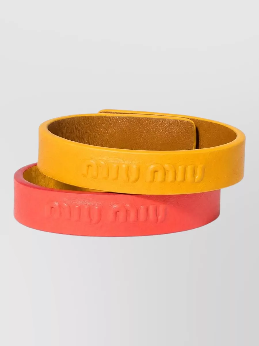 Miu Miu Fashion Jewelry Miu Soft Embossed