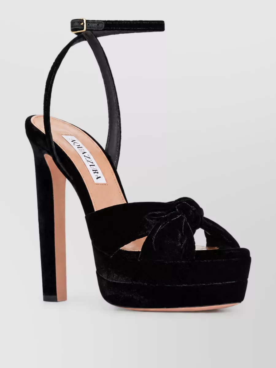 Aquazzura Velvet Platform Pumps