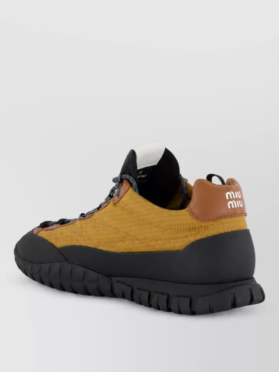 Miu Miu Low Top Lace Up Sneakers
