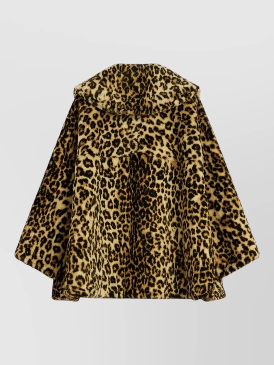 Givenchy Leopard-Print Camel Hair Jacket