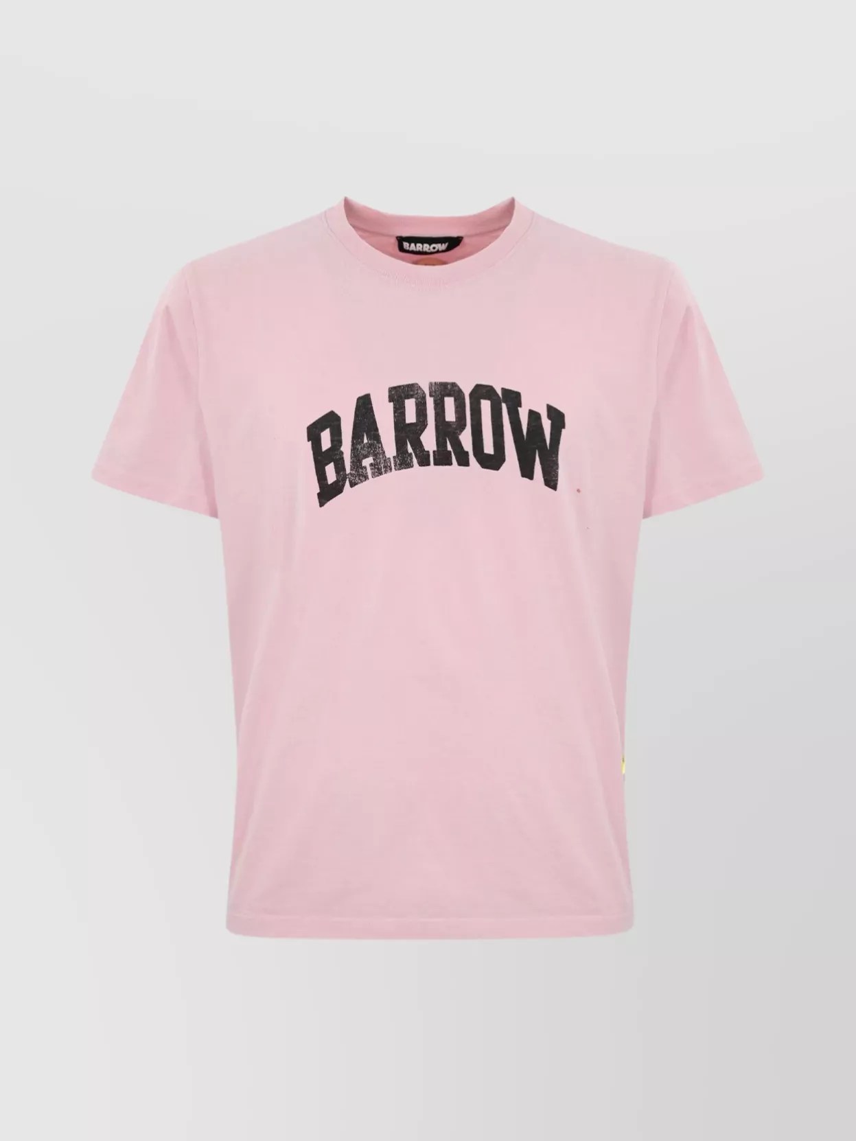 Barrow Jersey Crew Neck Graphic Print Short Sleeves In Pink