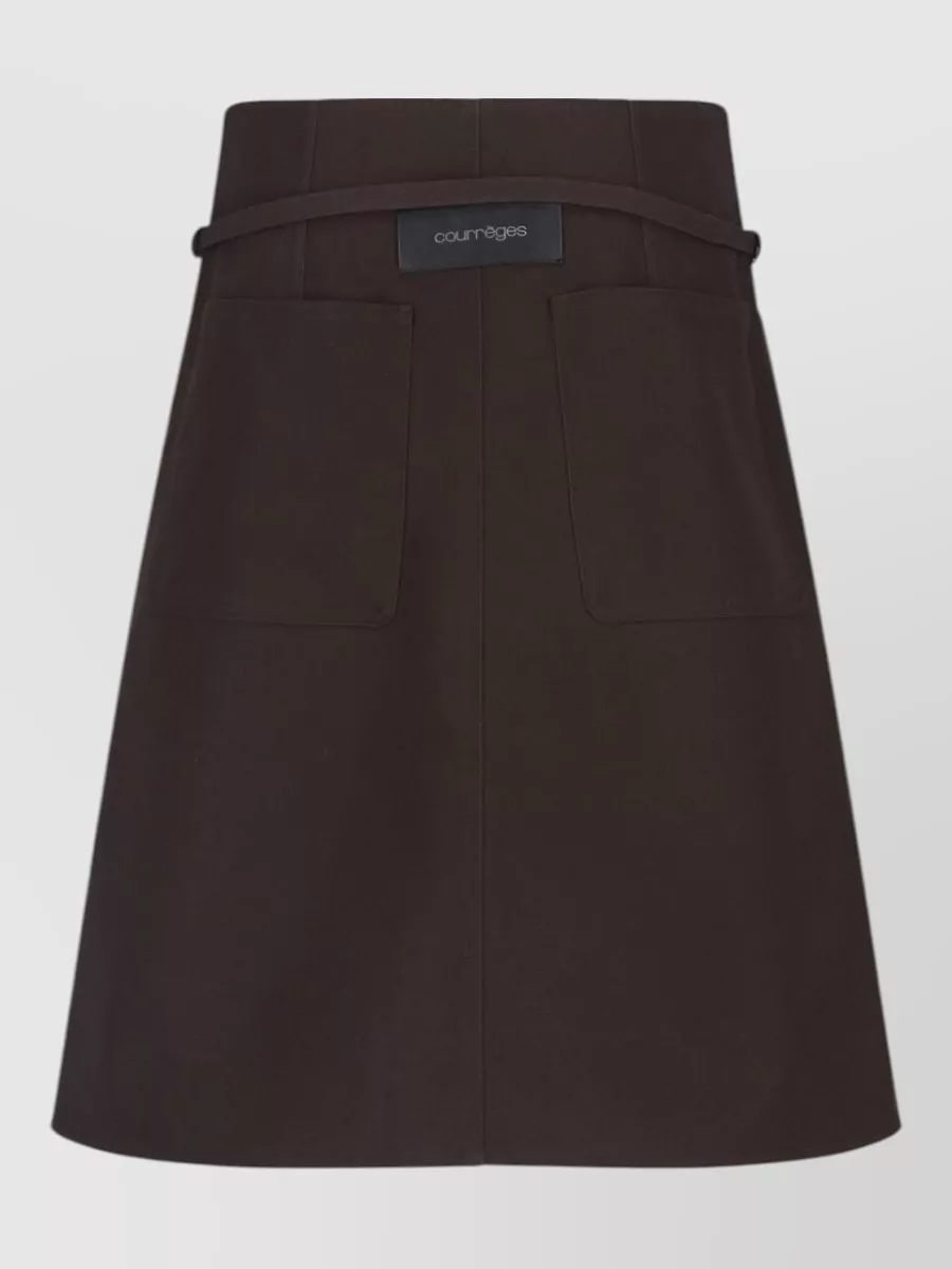 Courrèges Straight knee-length shorts