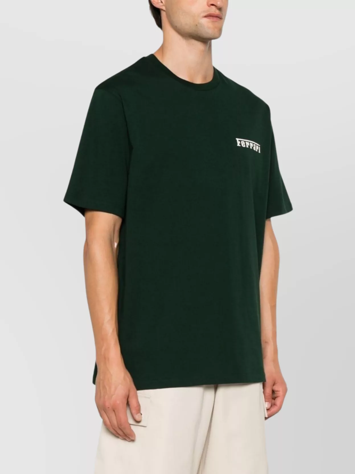 Ferrari Soft Cotton Jersey Short Sleeve T-Shirt