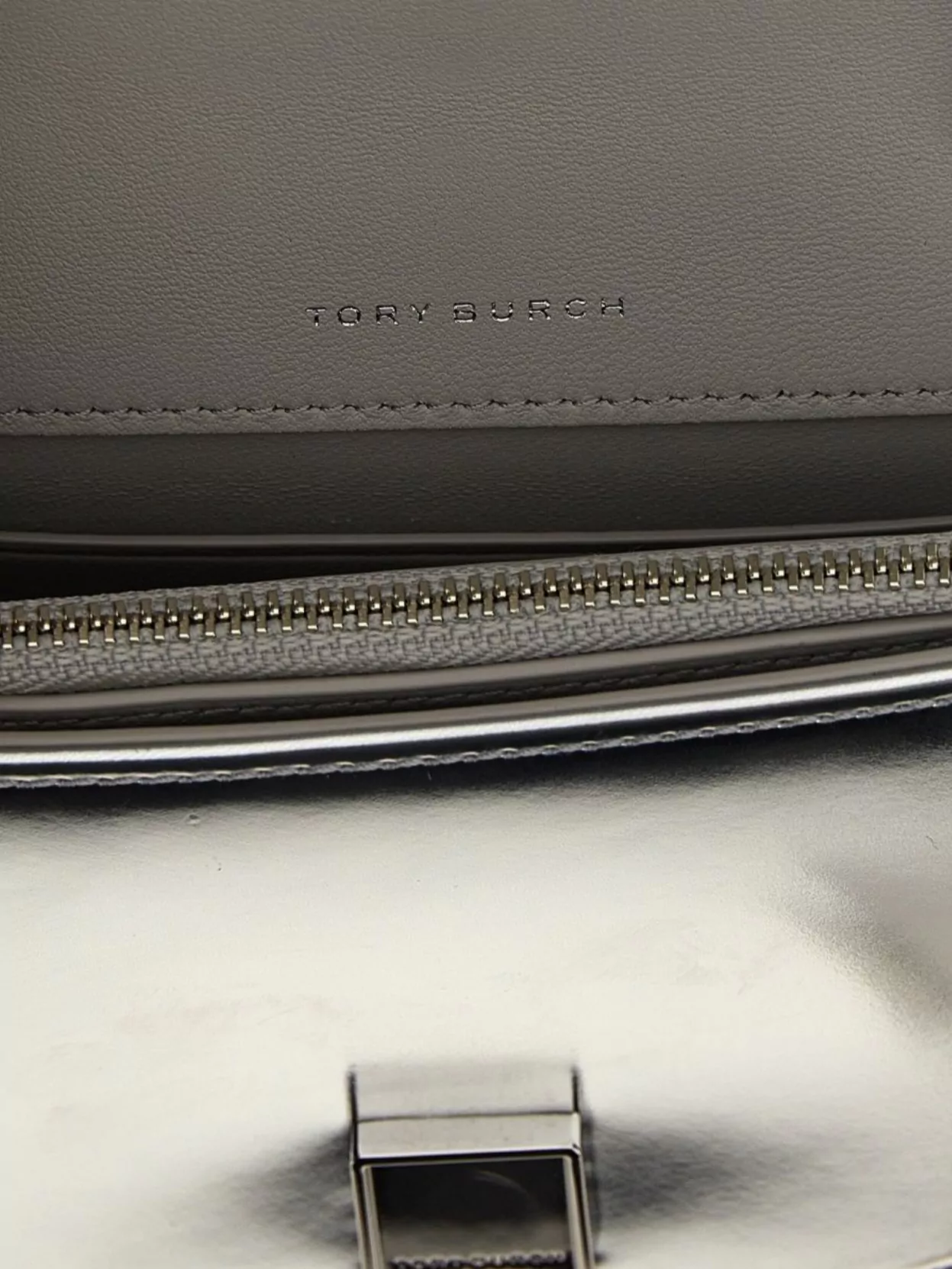 Tory Burch Quilted Metallic Chain Wallet
