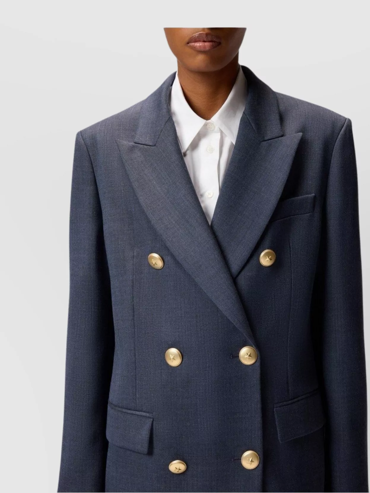 Pinko Double-Breasted Blazer Flap Pockets