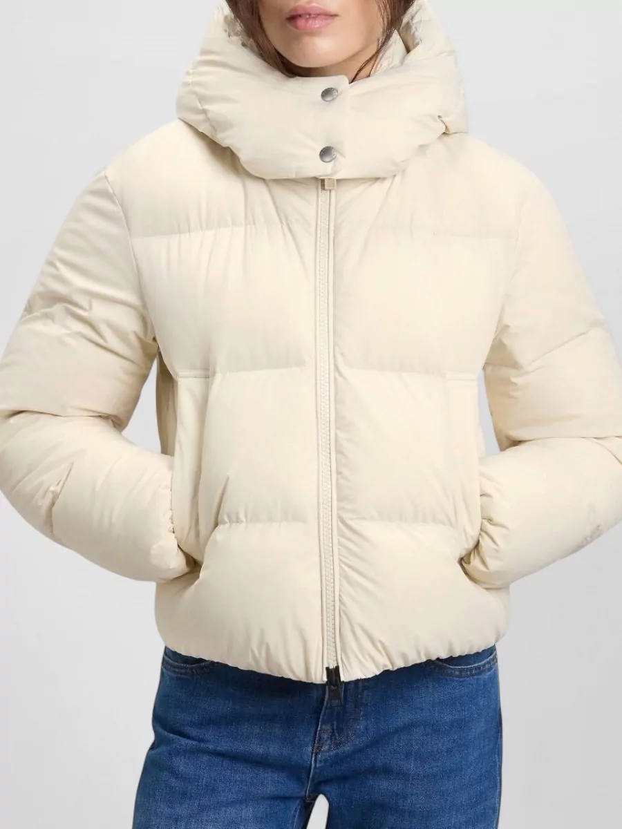 Woolrich Down Quilted Short Hooded Jacket