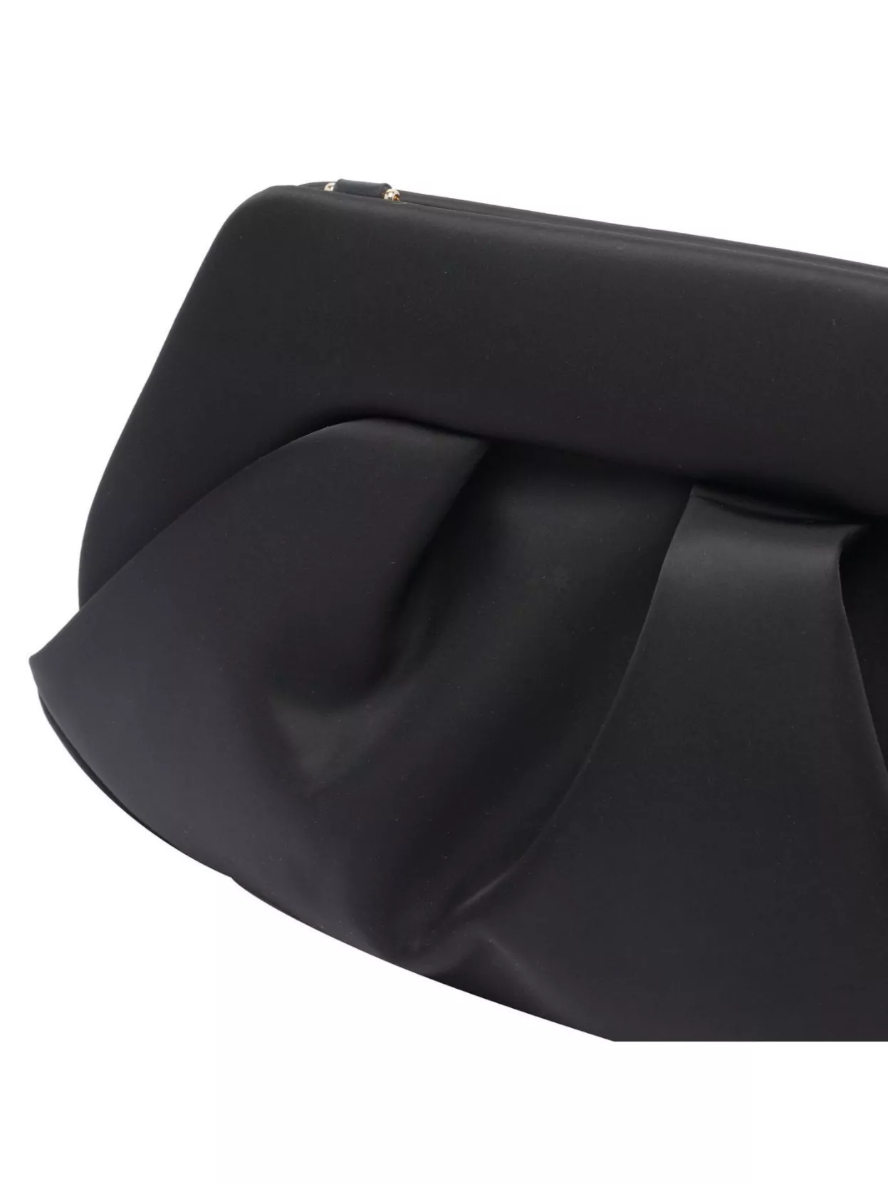 Themoiré Rectangular Pleated Clutch And Strap