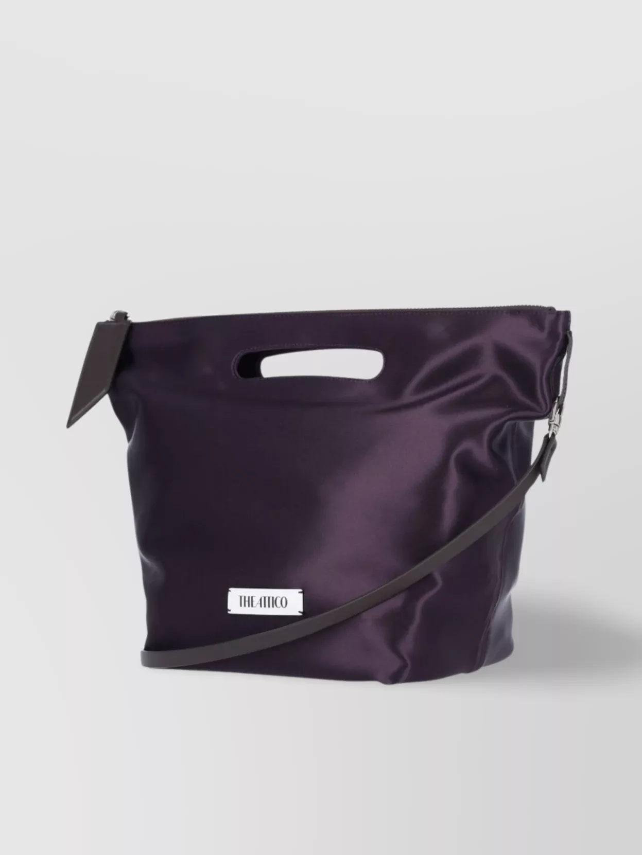 The Attico Luxe Satin Top Handle Tote Bag