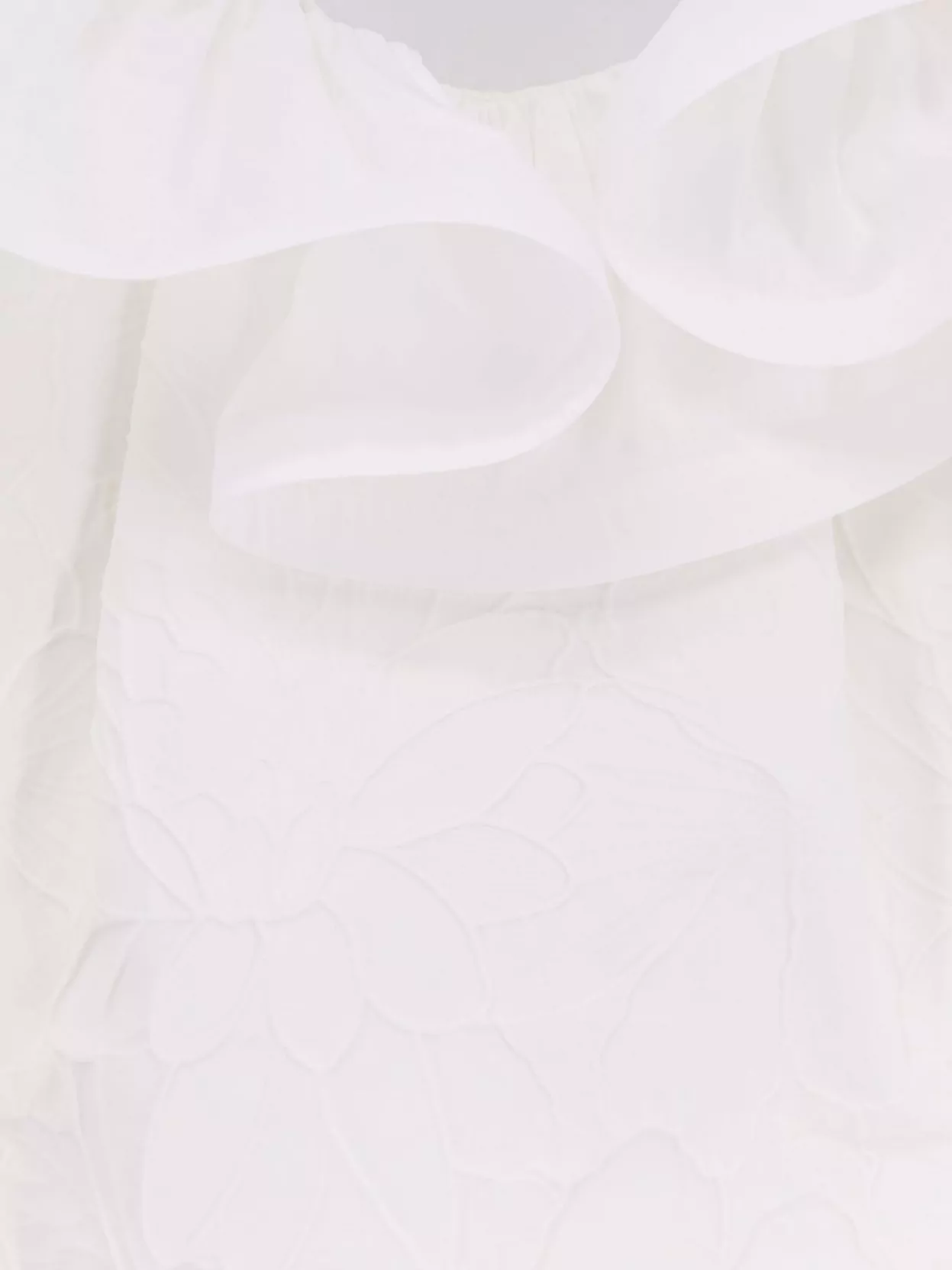 Elisabetta Franchi Mini Floral Jacquard Dress Ruches