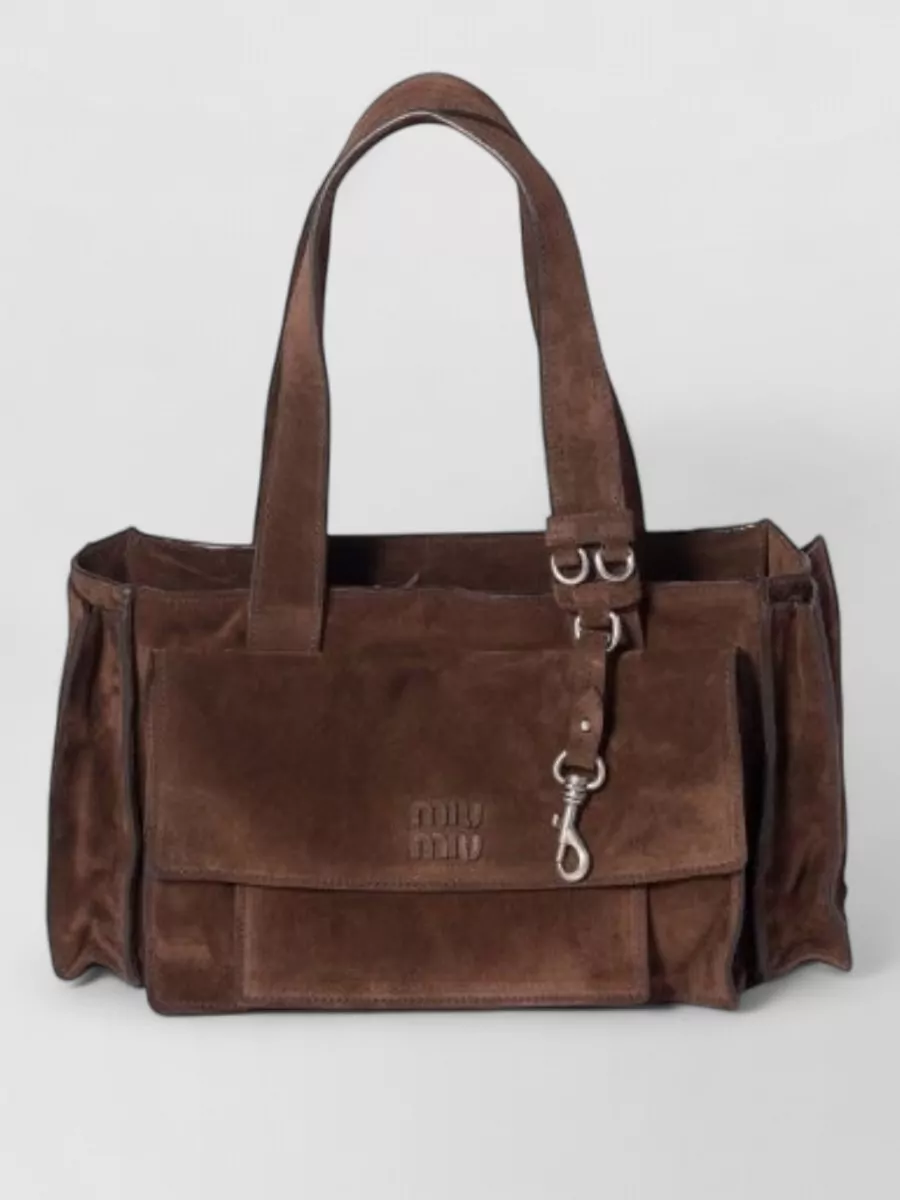Miu Miu Suede leather shoulder bag | The Fashion Square
