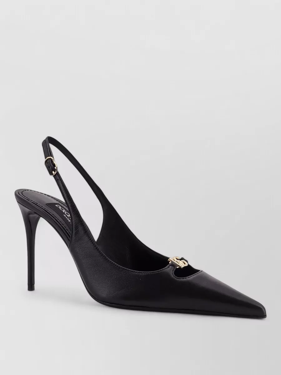 Dolce&Gabbana leather slingback pumps