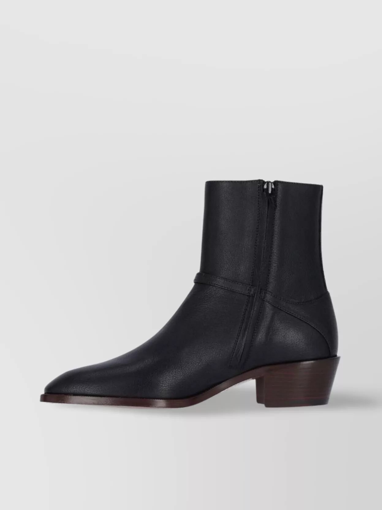 Valentino Garavani Ankle Boots With Strap Detail And Low Block Heel