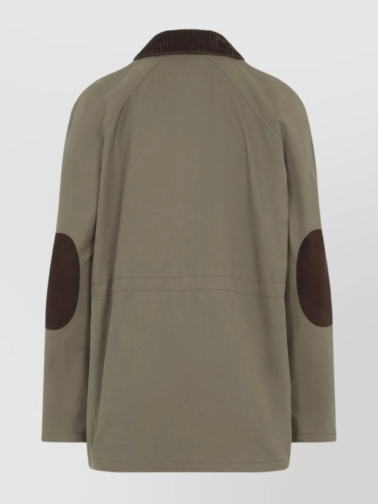 Moschino Logo Label Jacket With Elbow Patches In Green