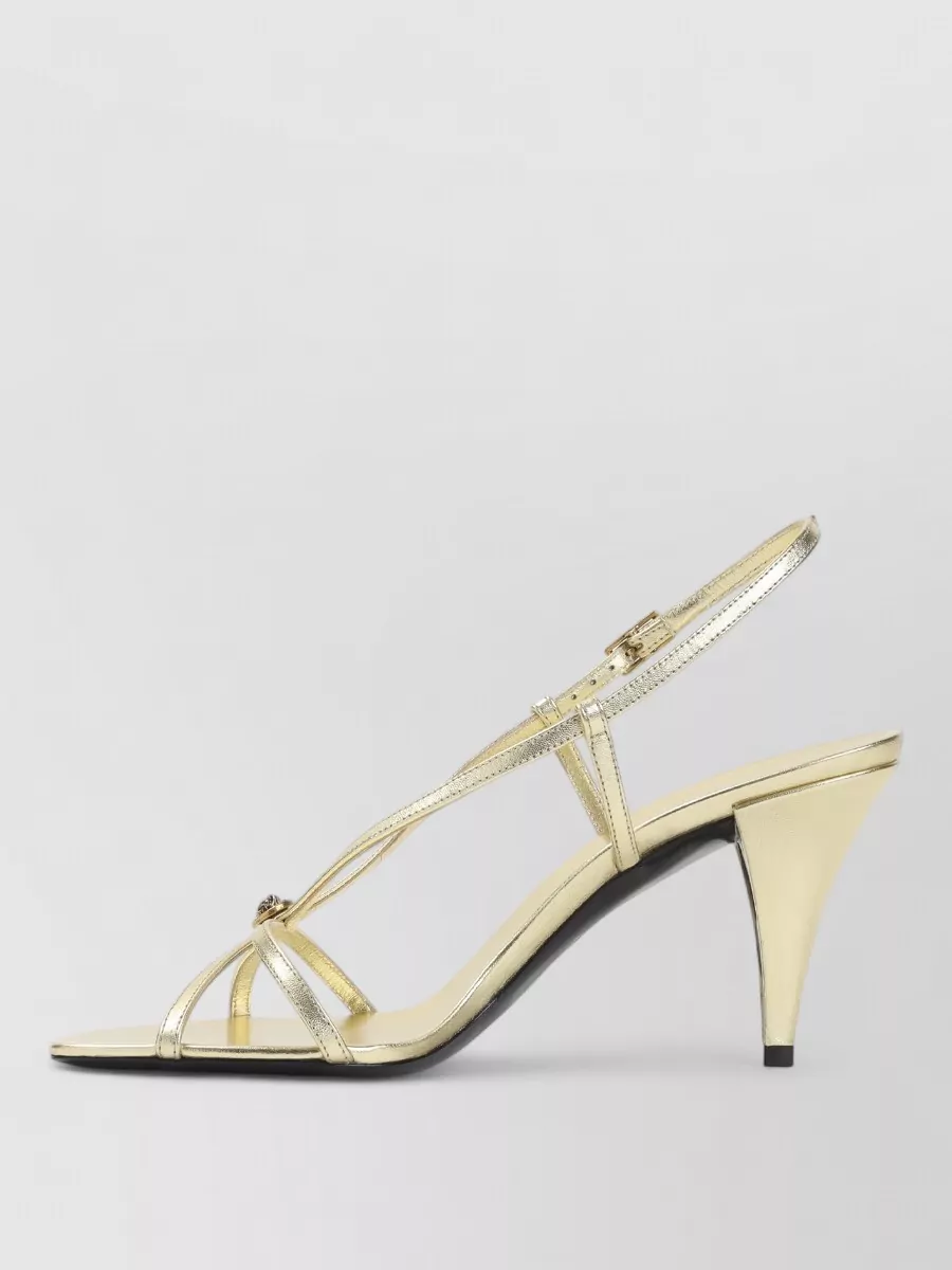 Versace Leather Slingback Sandals
