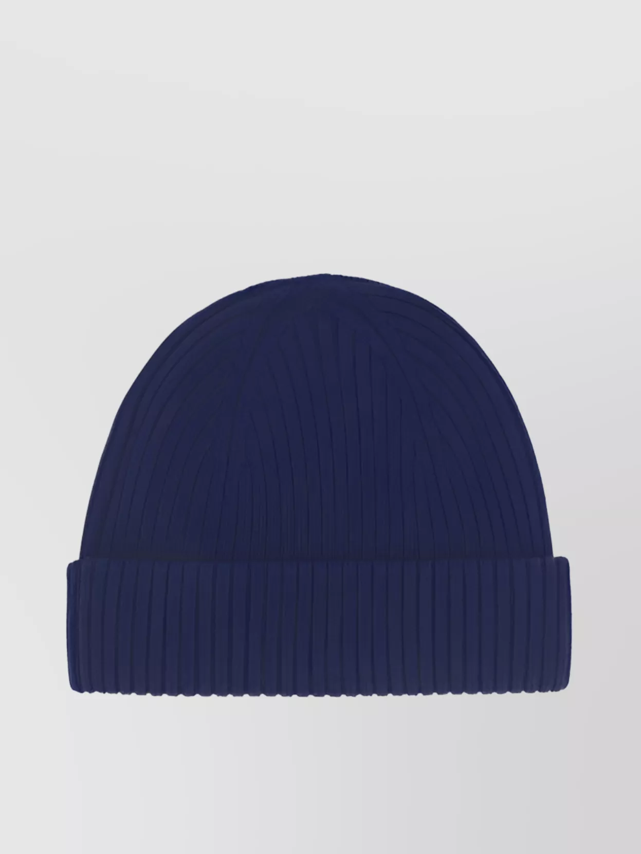 Parajumpers Ribbed Merinos Wool Beanie Hat With Embroidery In Blue