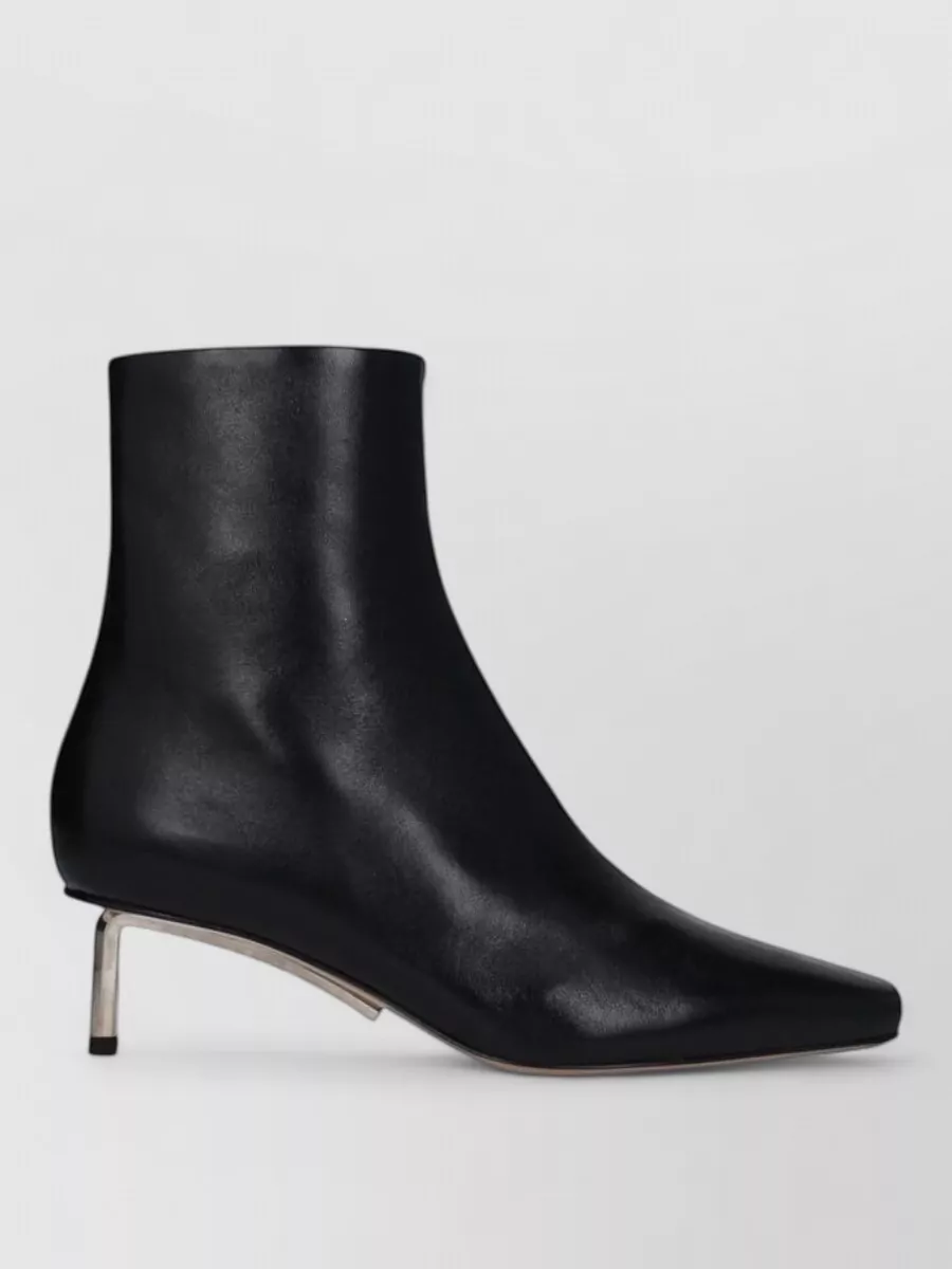 Off-White Leather Ankle Boots