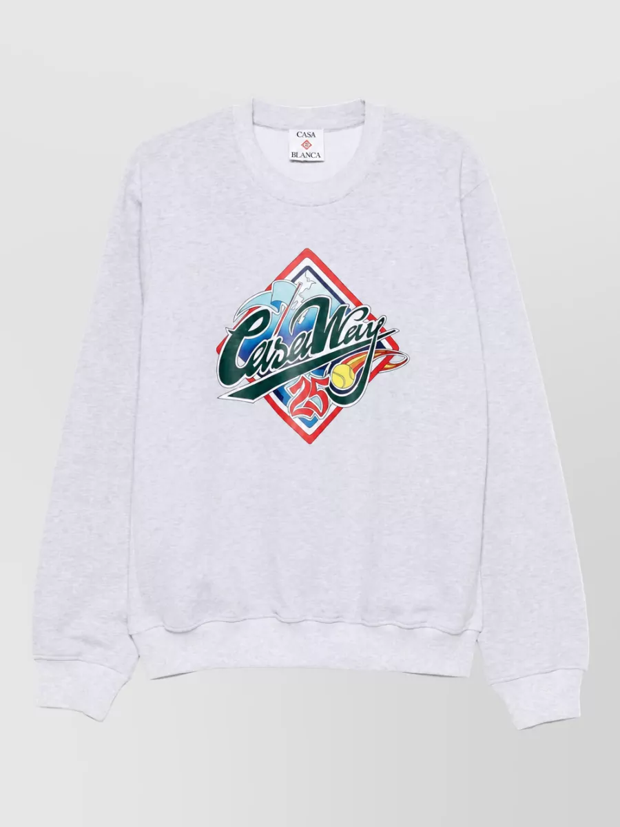 Casablanca organic cotton printed sweatshirt
