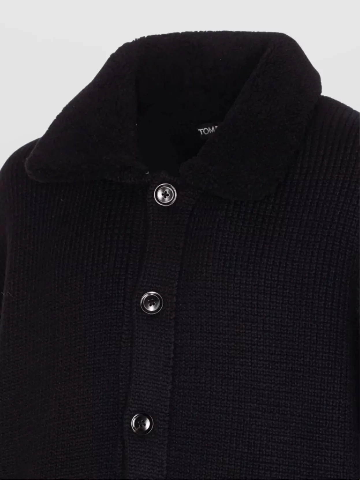 Tom Ford Cashmere Cardigan Shearling Collar