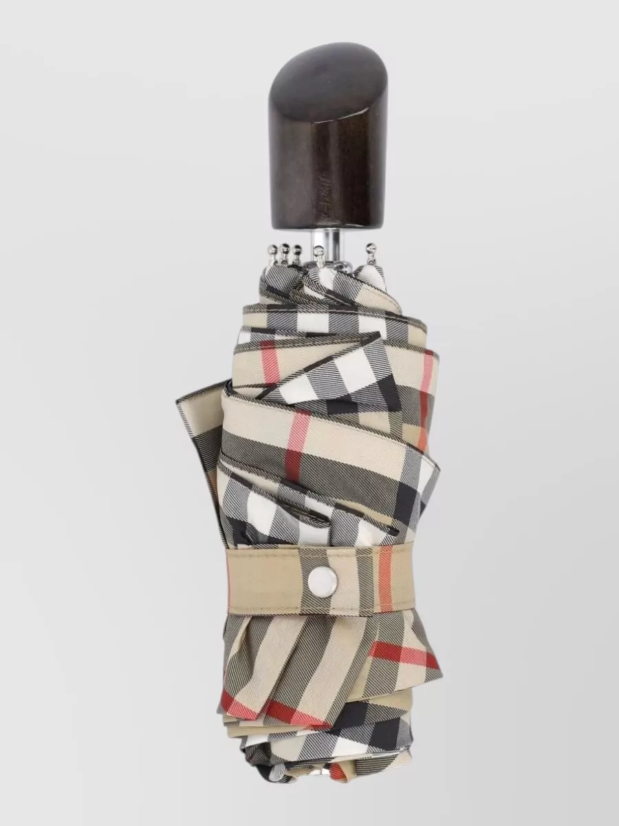Burberry check folding umbrella