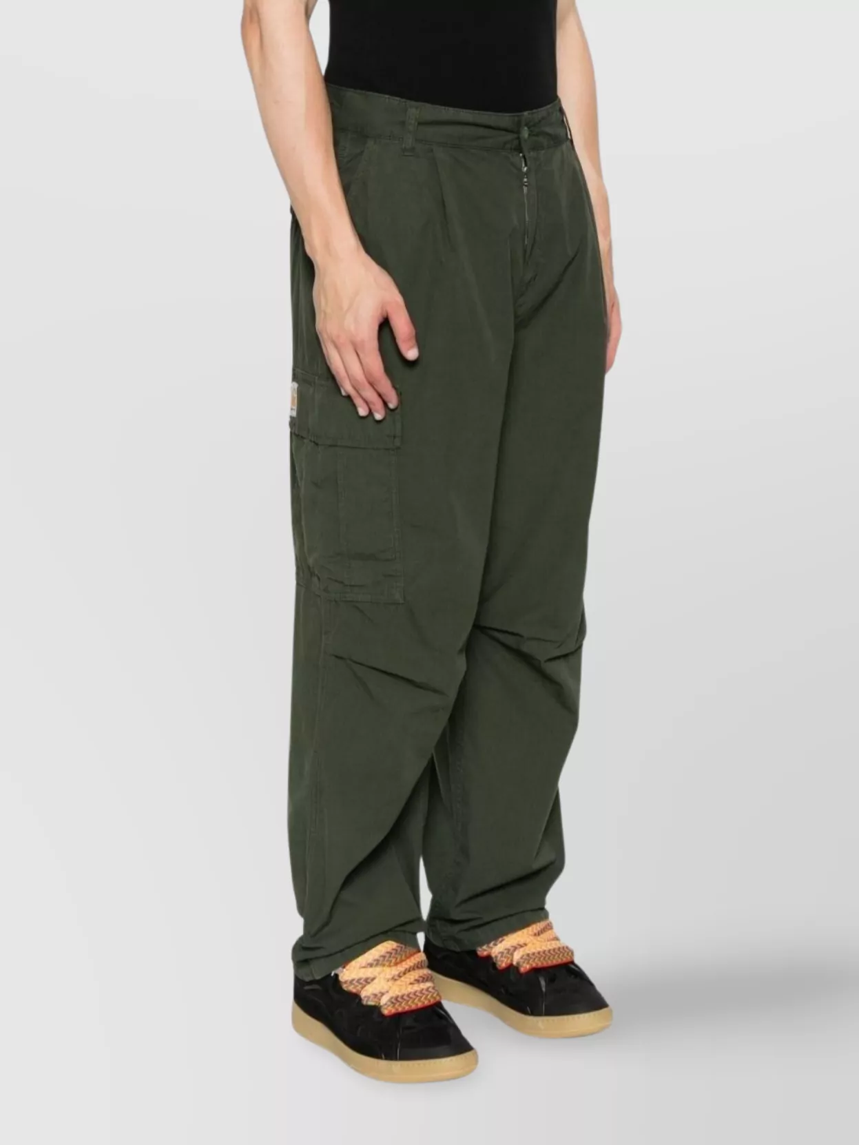Carhartt Wip Cargo Trousers With Belt Loops And Multiple Pockets