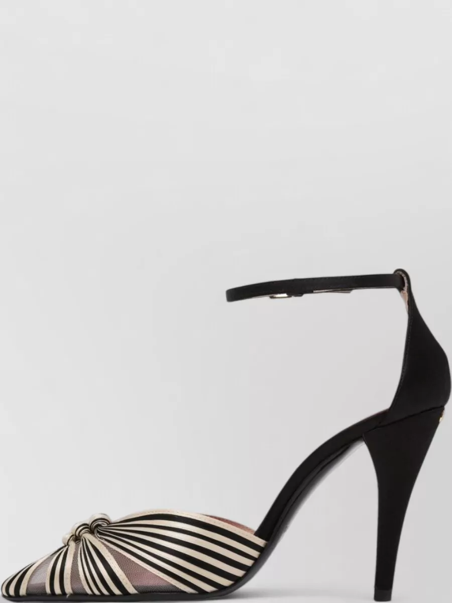 Valentino Garavani Satin Knotted Ankle-Strap Pumps