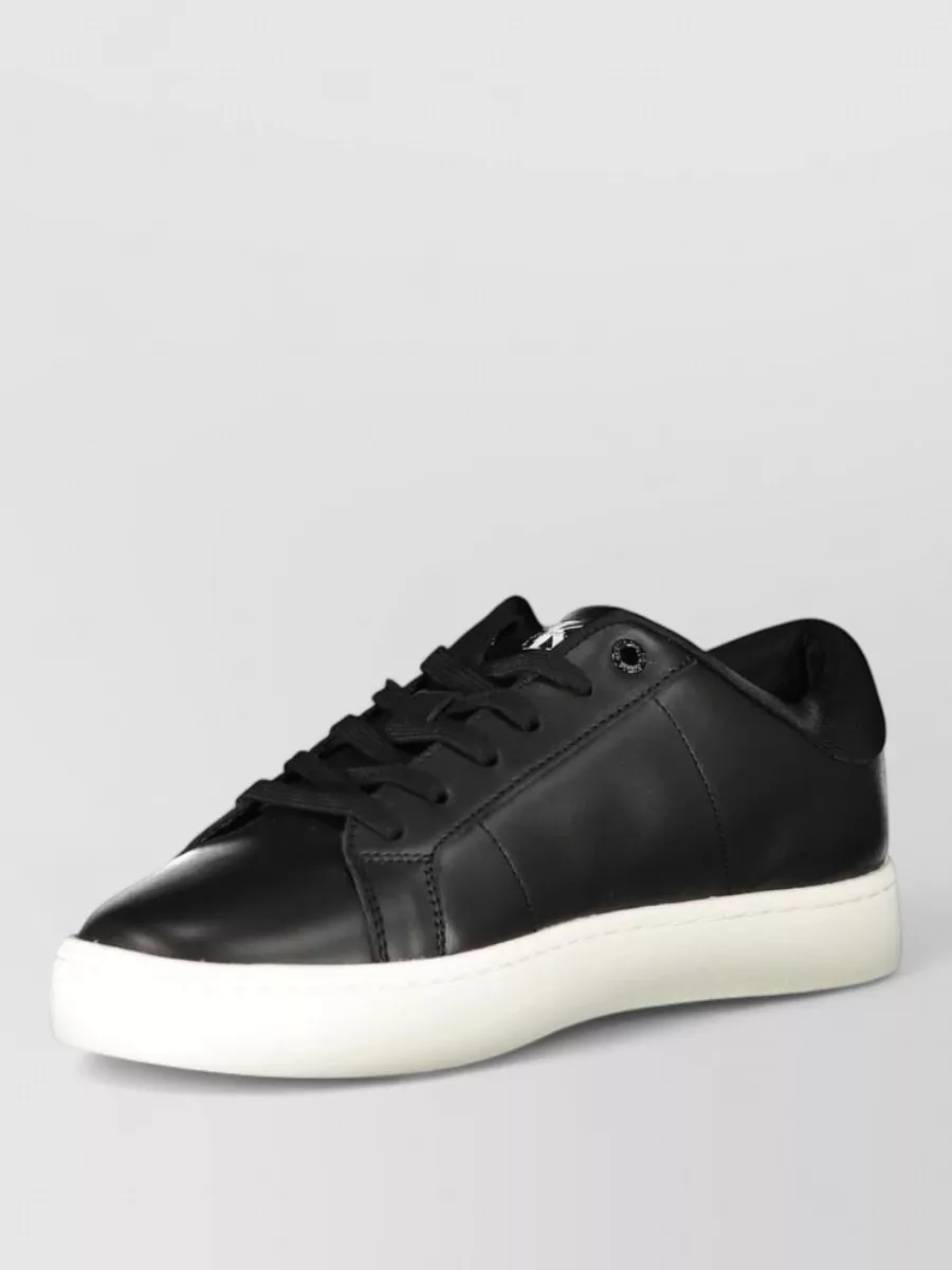 Calvin Klein Leather Lace-Up Sneakers