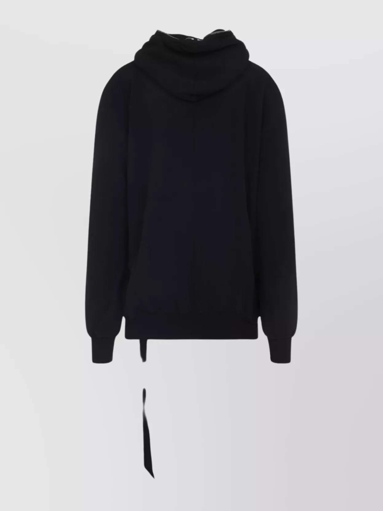 Rick Owens Drkshdw Gimp Zip-up Hooded Sweatshirt In Black