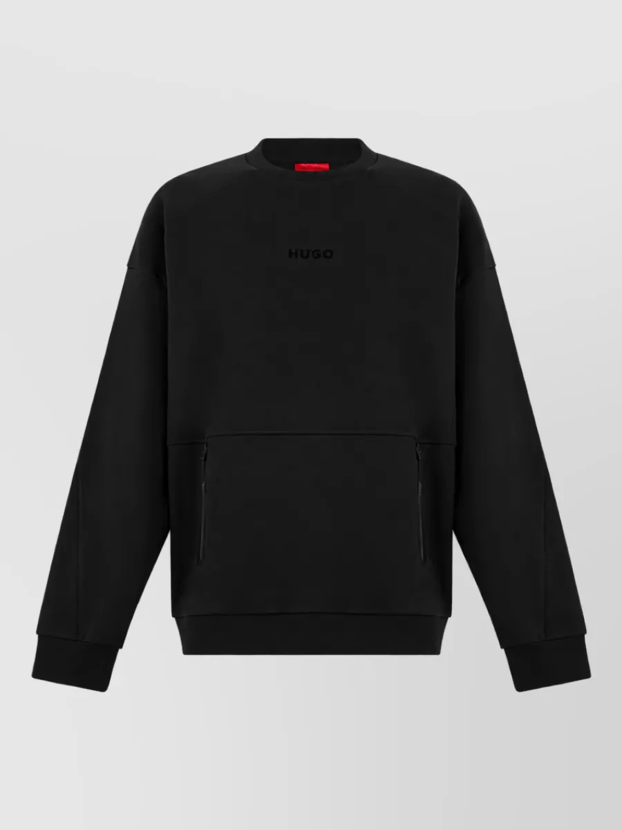 Boss relaxed-fit long-sleeve sweater