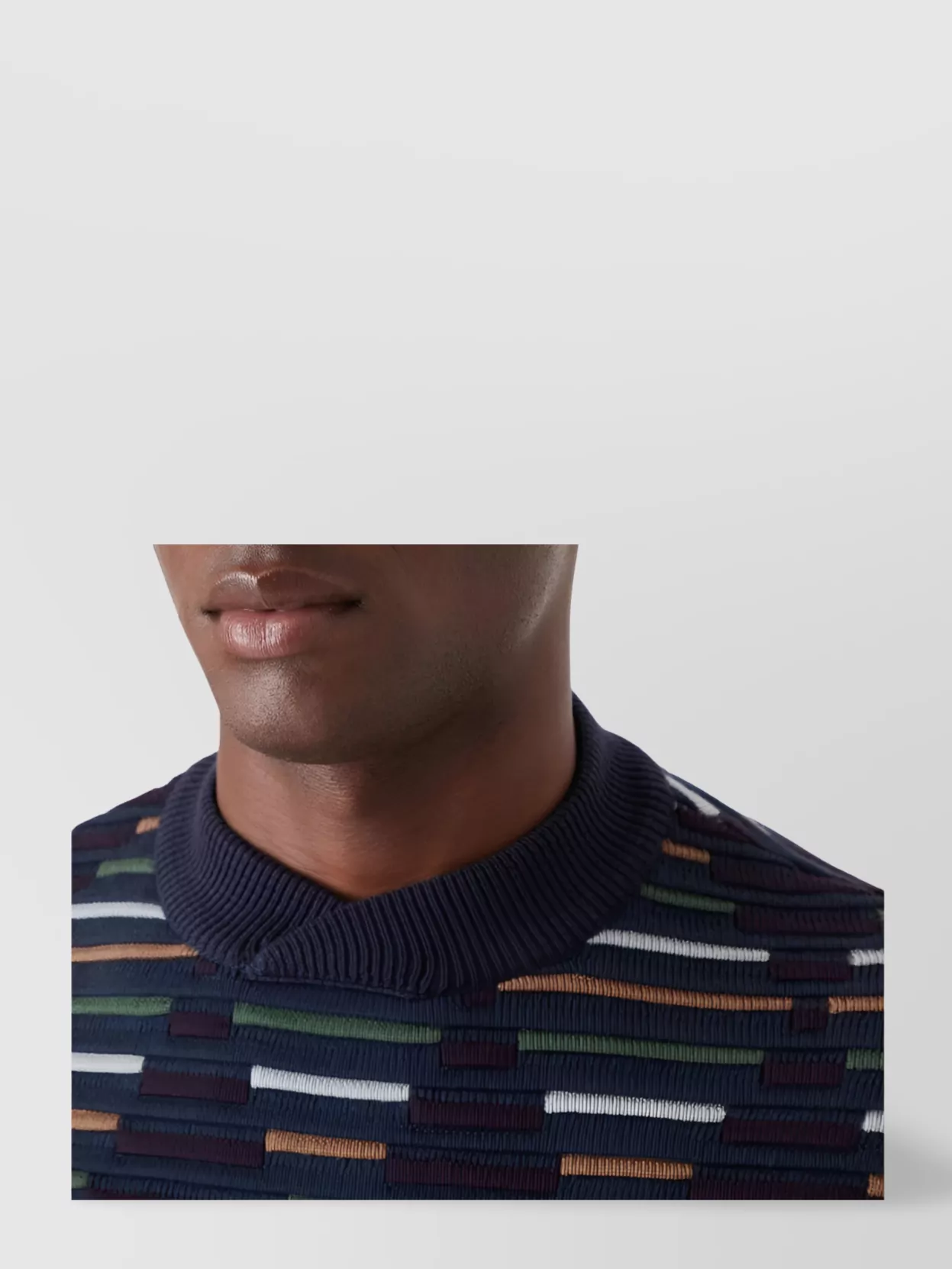 Giorgio Armani Diamond Pattern Wool Sweater