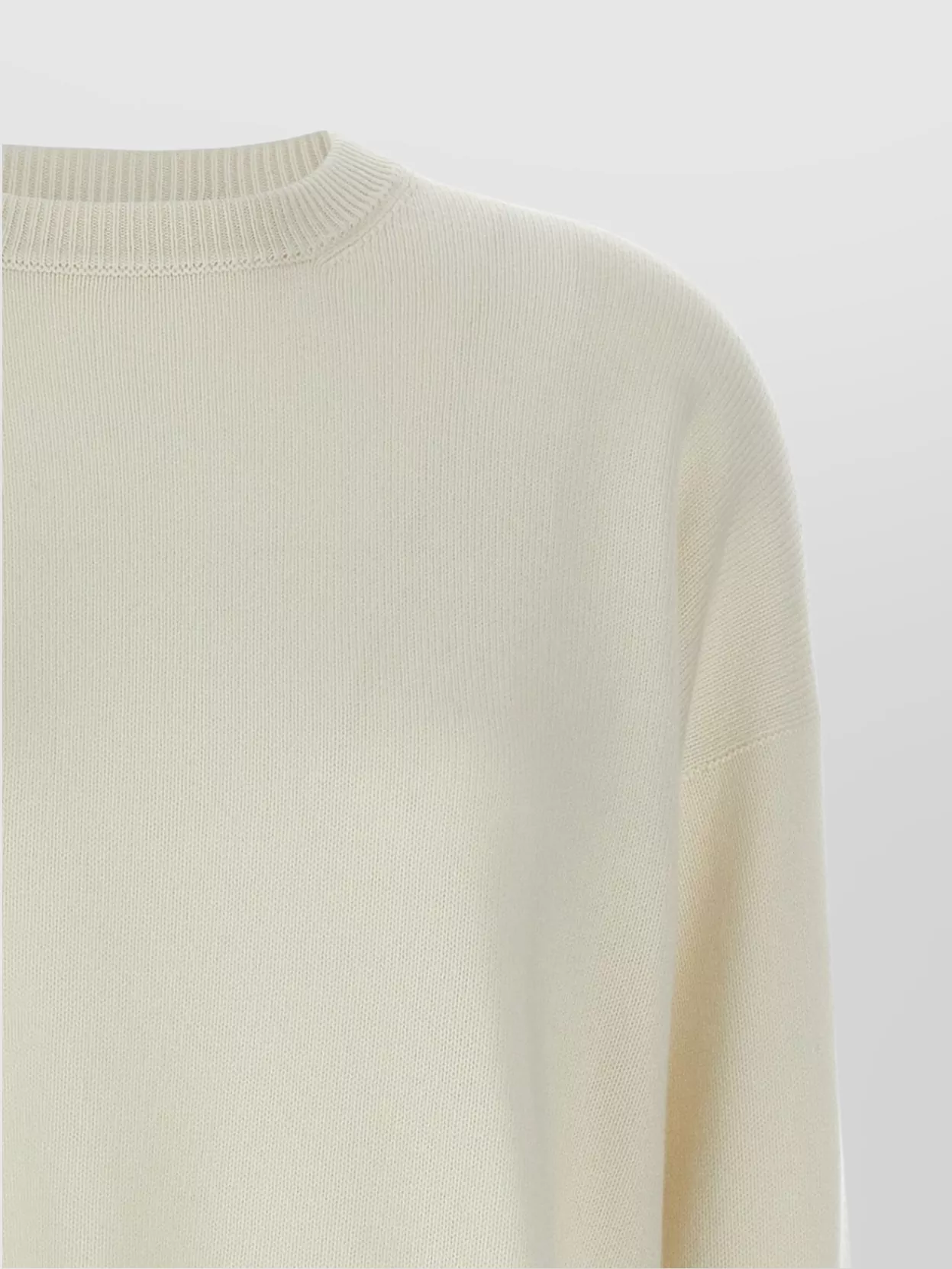 Brunello Cucinelli Crew Neck Knit Sweater With 'Monile' Detail