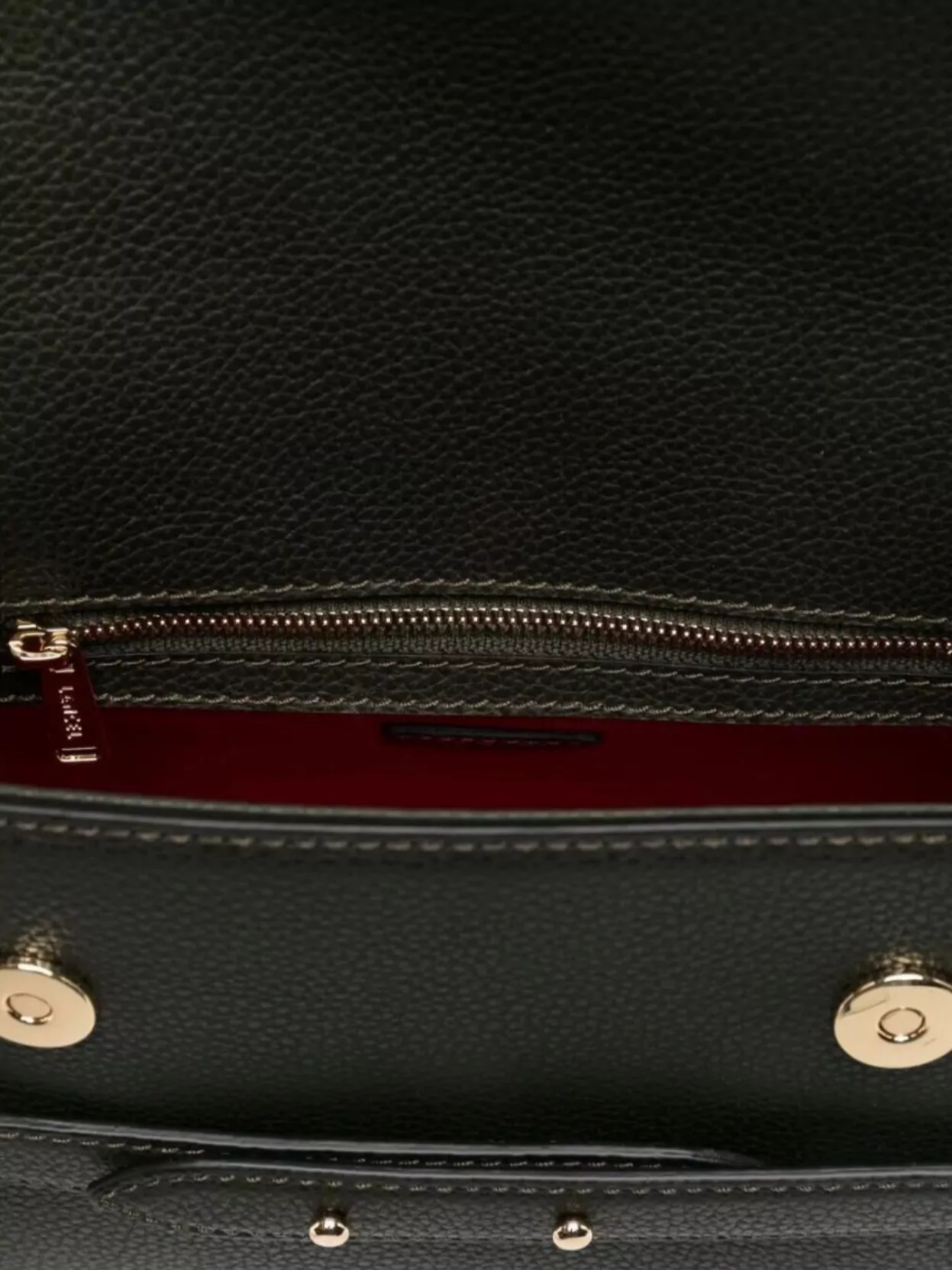 Lancel Top Handle Bucket Bag With Adjustable Strap