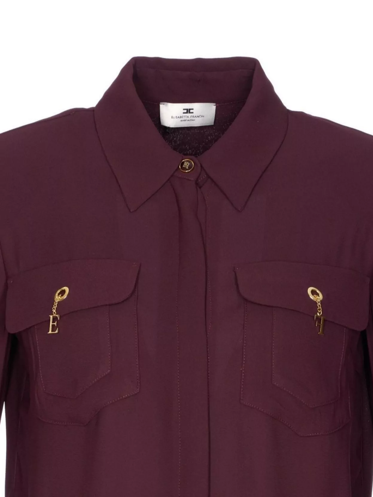 Elisabetta Franchi Shirt With Chest Pockets And Collared Neck
