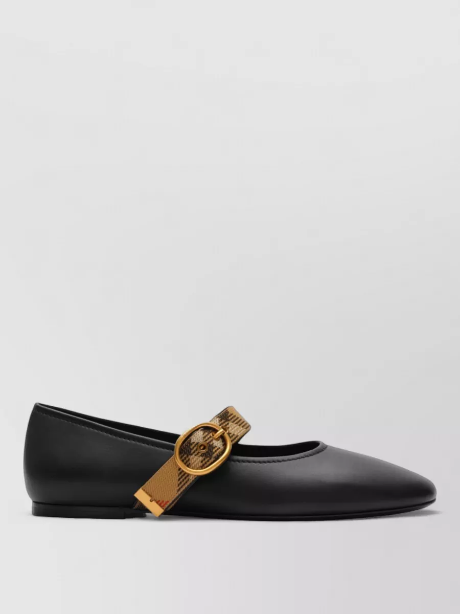 Burberry Leather Ballerina Flats